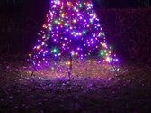 Siècle des Lumières de sapin de Noël Montejaur Flagpole - 6 mètres - 420 Led - Multicolore