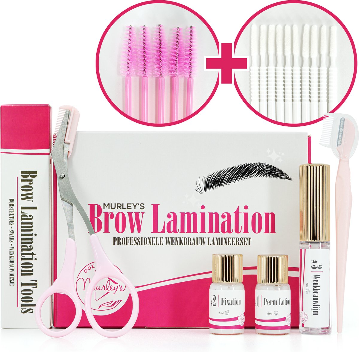 MURLEY'S Brow Lamination Kit -  Brow lift - Starterkit - Wenkbrauwlifting Set - Langdurig Perfecte Wenkbrauwen - MURLEY'S