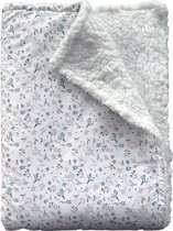 BINK Bedding Ledikantdeken Blossom / Sherpa offwhite 100 x 150 cm