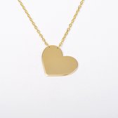 MeYuKu - Bijoux- Chaîne en or 14 carats - Coeur