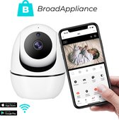 BroadAppliance – Babyfoon met Camera en App – Bewegings- en Geluidsdetectie – Volg Functie – Premium 2,4GHz WiFi Camera Inclusief 32GB Micro SD-Kaart