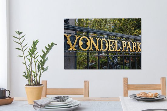 Vondelpark à Amsterdam 60x40 cm - Tirage photo sur toile (Décoration murale salon / chambre)