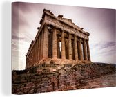 Canvas Schilderij Athene - Architectuur - Parthenon - 90x60 cm - Wanddecoratie