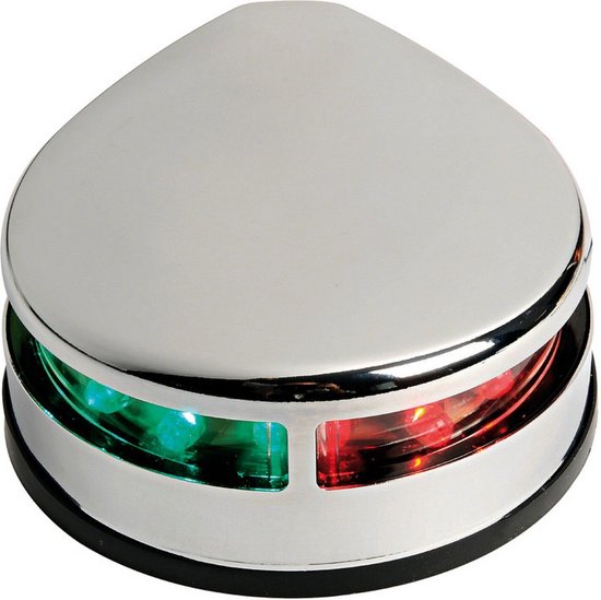 Foto: Osculati evolved rvs 12v led navigatieverlichting 2 kleuren bb en sb