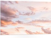 WallClassics - PVC Schuimplaat - Pastelkleuren in de Lucht - 105x70 cm Foto op PVC Schuimplaat (Met Ophangsysteem)