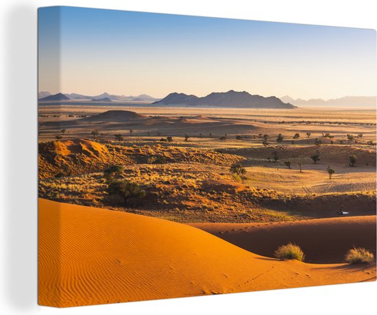 Désert du Namib au lever du soleil 90x60 cm - Tirage photo sur toile (Décoration murale salon / chambre)