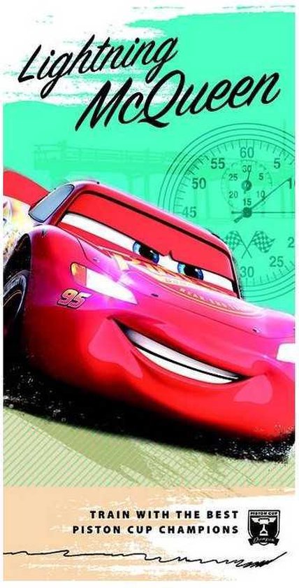 Cars Lightning McQueen strandlaken - 140 x 70 cm. - Disney Cars handdoek