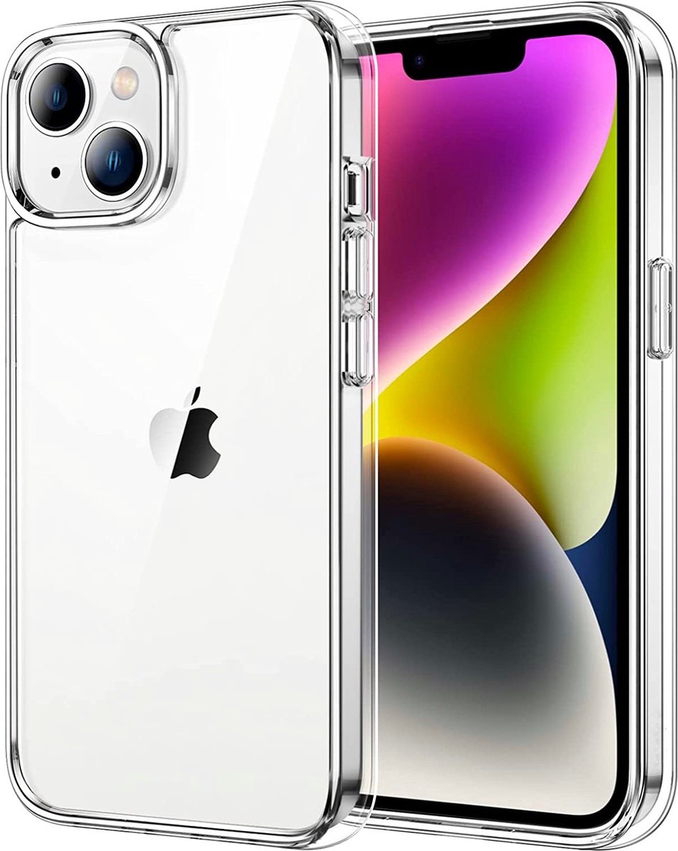 Hoesje geschikt voor iPhone 14 Hoesje Transparant Anti Vergeling - Kristalhelder - Vergeeld minder snel