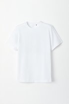 Woody T-shirt unisex - bright white - 222-2-SLM-S/102 - maat XS