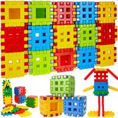 Bouwblokken Adusie 90 stuks - kunststof blokken voor kinderen - speelgoed voor kinderen 3+