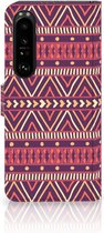 GSM Hoesje Sony Xperia 1 IV Bookcase Aztec Purple