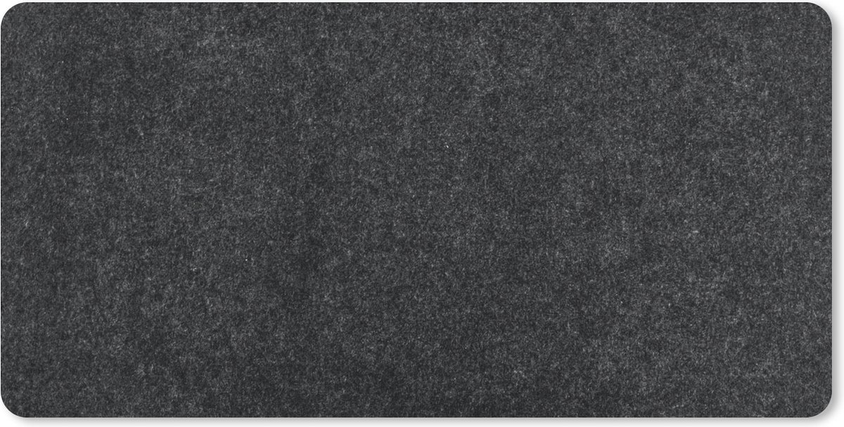 Bureau onderlegger - Zwart - Graniet - Design - Steen - Muismat - 60x30 cm