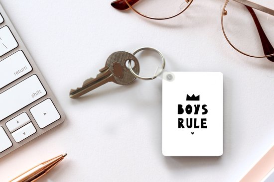 Porte-clés - Rule pour garçons - Citations - Dictons - Enfants - Garçons - Cadeaux - Plastique