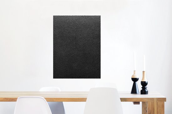 Affiche Cuir - Structure - Zwart - Vert - Léger - 60x80 cm
