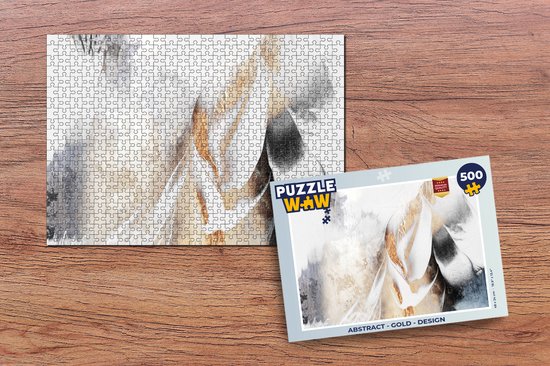 Puzzle Abstrait - Or - Design - Luxe - Puzzle - Puzzle 500 pièces