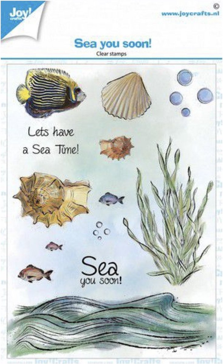 Joy! Crafts Clearstamp A6 - Sea you soon! - Zee (06-22)-Stempel-Kaarten maken-Scrapbook-DIY