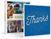Bongo Bon - Thanks Cadeaubon - Cadeaukaart cadeau voor man of vrouw | 3724 belevenissen: leuke activiteiten, wellness, restaurants en meer