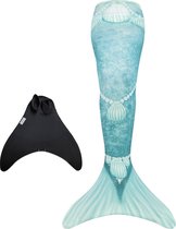 Mermaid Tail Shelly glitter taille 158-170 (XS - 34) avec monopalme pour pointure 37-42