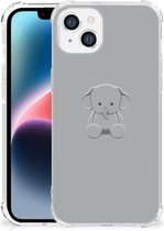 Telefoonhoesje  Apple iPhone 14 Plus TPU Case met transparante rand Baby Olifant