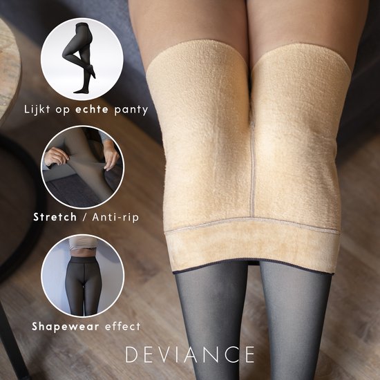 Legging Chaud Femme Hiver - Doublure Polaire - Taille Haute - Opaque - Pour Sport Et Quotidien