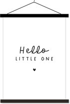 Affiche scolaire pour enfants - Citations - Bonjour petit - Bébé - Dictons - Enfants - Décoration chambre d'enfant - 90x120 cm