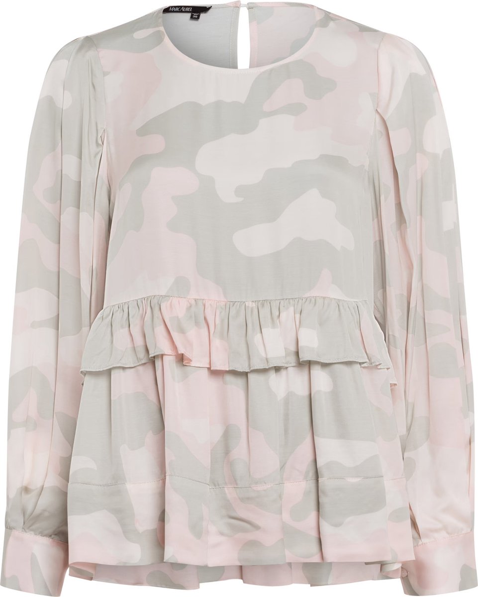 Marc Aurel • roze camouflage blouse • maat 36
