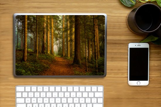 Autocollant pour ordinateur portable - 13,3 pouces - Forêt - Nature - Arbres - Paysage - Feuilles - 31x22,5 cm - Autocollants pour ordinateur portable - Skin pour ordinateur portable - Housse