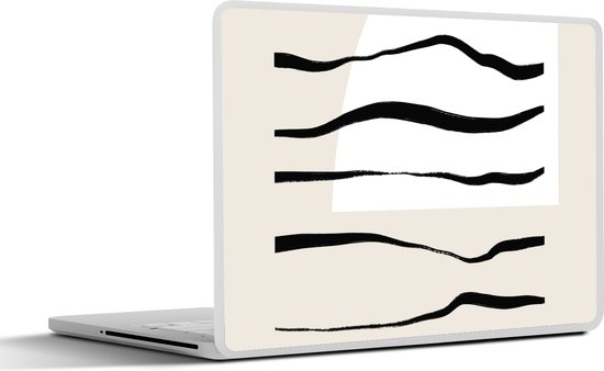 Sticker ordinateur portable - 13,3 pouces - Abstrait - Ligne - Pastel