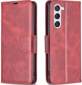 Mobigear Telefoonhoesje geschikt voor Samsung Galaxy S23 Hoesje | Mobigear Excellent Bookcase Portemonnee | Pasjeshouder voor 3 Pasjes | Telefoonhoesje voor Pinpas / OV Kaart / Rijbewijs - Rood