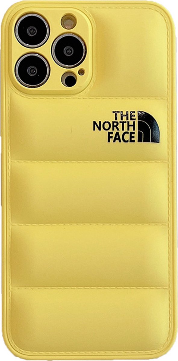 The North Face hoesje geschikt voor Apple iPhone 13 - Kunststof Back Cover - Geel