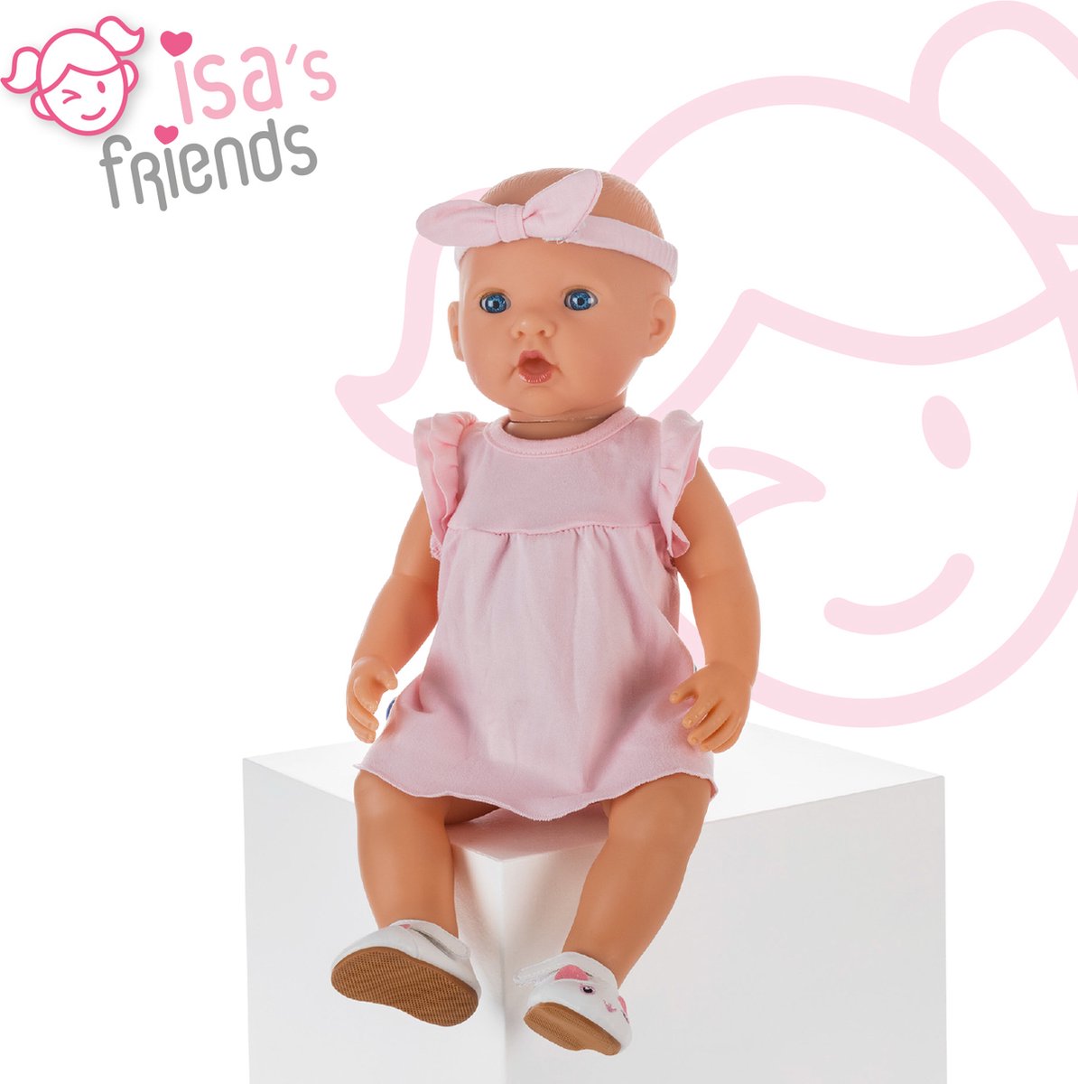 Isa's Friends® - Poppenkleding - Setje 3 outfits - Kleertjes geschikt voor o.a. BABY born - 43 cm - Geschenkverpakking — afbeelding 8