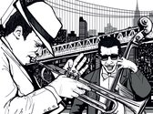 Fotobehang - New York, music, jazz....