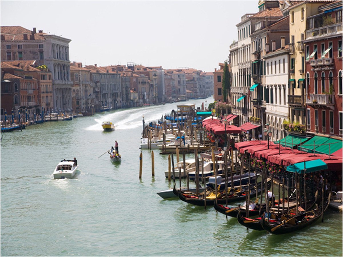 Fotobehang - De Canal Grande in Venetië, Italië.