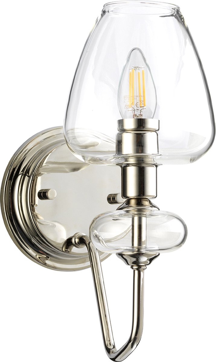 Landelijke Hanglamp - Steady Lighting - Metaal - Landelijk - E27 - L: 45.7cm - Voor Binnen - Woonkamer - Eetkamer - Zilver