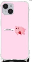 TPU Case anti-shock Geschikt voor iPhone 14 Plus Smartphone hoesje met doorzichtige rand Pig Mud