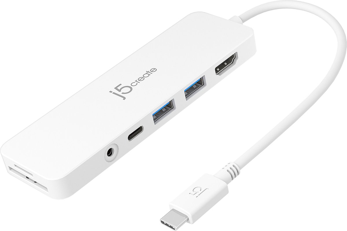 j5create JCD373-N USB-C Lichtgewicht Multi Adapter