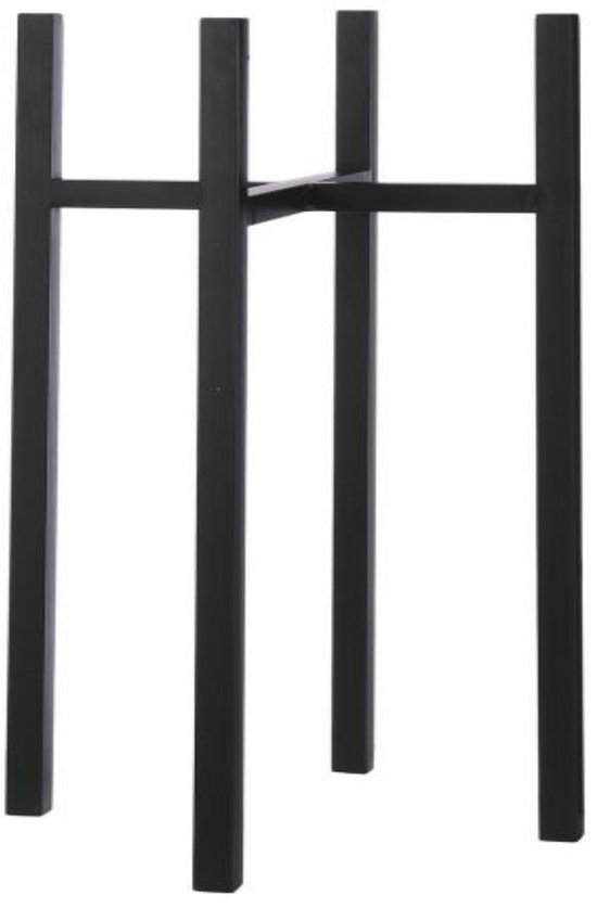 Mica Decorations Ascot XL Plantenstandaard - 37.5x37.5x71 cm - Zwart