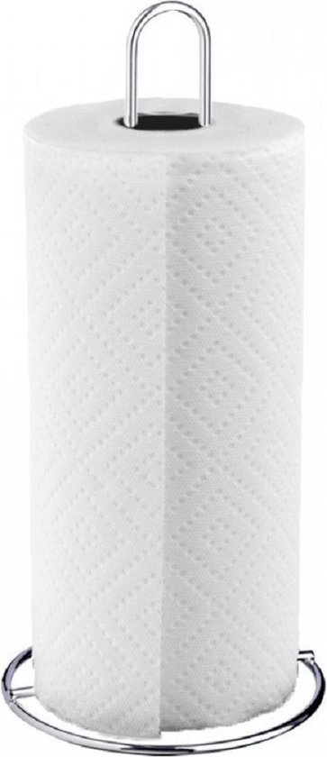 Porte-essuie-tout / essuie-tout en chrome 28 cm - Fournitures de cuisine / accessoires de cuisine - Porte-serviettes en papier - Porte-papier de cuisine