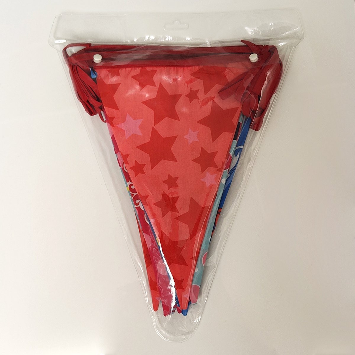 Mijn Eigen Slinger- Stoffen Vlaggenlijn - Slinger - Vlaggen - XXL HAPPY - 11 mtr — afbeelding 4