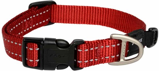 Rogz For Dogs Snake Halsband Rood 16 mmx26-40 cm