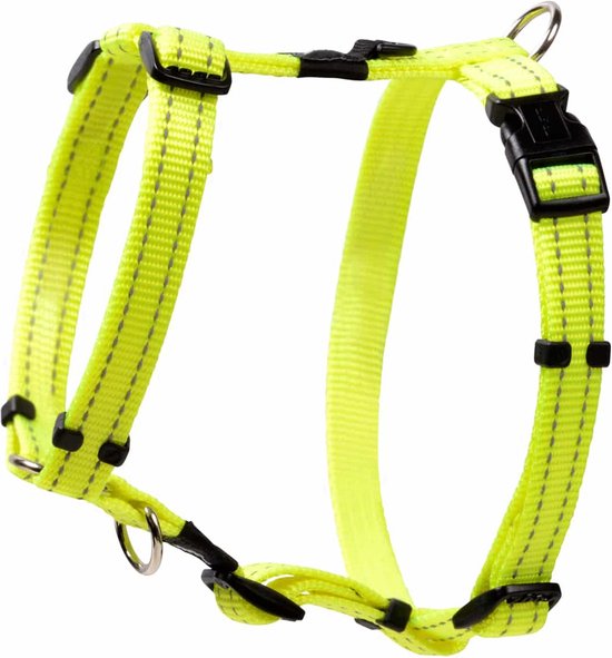 Rogz For Dogs Snake Hondentuig - Geel - 16 mm x 32-52 cm