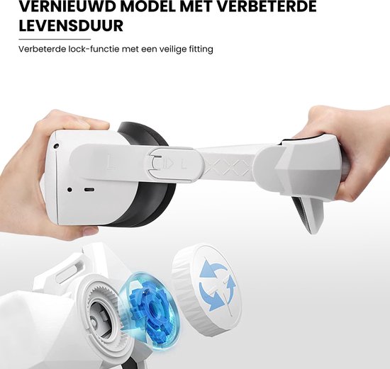 Elite Strap voor Meta Quest 2 - Oculus VR-headset - Verstelbaar