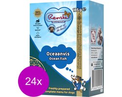 24x Renske Vers Tetra Hondenvoer Nat Oceaanvis 185 gr