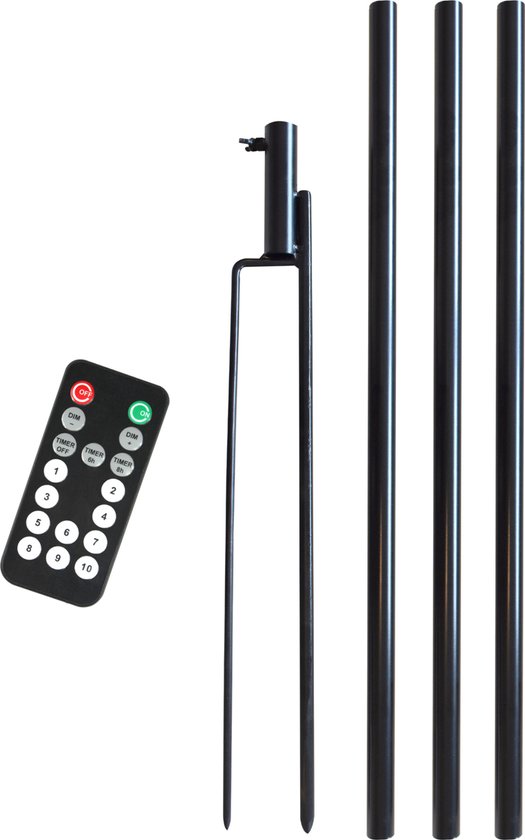 Kerstboom vlaggenmast verlichting 200cm incl. mast 320 Warm Wit Led