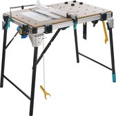 wolfcraft - Etabli - Table de travail - Table de scie - Table de machine MASTER cut 2600 - 120kg - 6918000