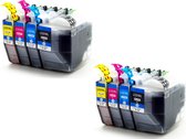 Inktdag inktcartridges voor Brother LC3219XL / LC3217/LC-3219/LC3219, multipack van 8 kleuren (2*BK, C, M en Y) Brother MFC-J5330 DW, J5730DW, J5930DW, J6530DW, J6535DW, J6930DW, J6935DW