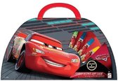 Sambro Kleurkoffer Cars -  50-delig Rood - sinterklaas cadeautjes - kerst cadeau - voor kinderen 3+ - voor jongen - voor meisjes