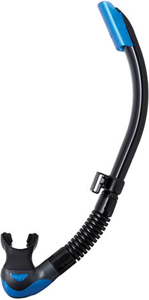 TUSA Platina II Hyperdry – Premium snorkel met Hyperdry-systeem en hypoallergene siliconen mondstuk – Lichtblauw/Zwart – SP-170QB FB