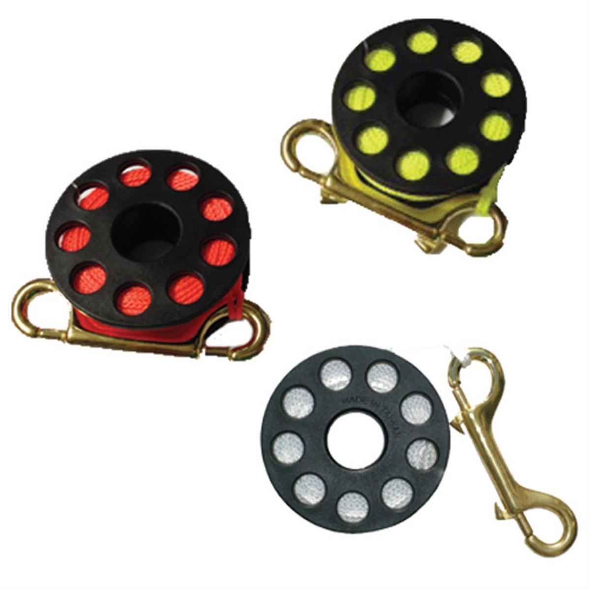 Dive Technics Mini Finger Reel - 30 Meter Oranje