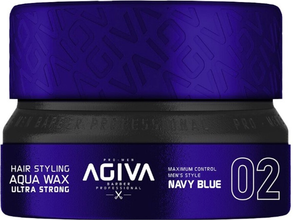 Agiva Hair Styling Aqua Wax Ultra Strong Navy Blue 02 155ml